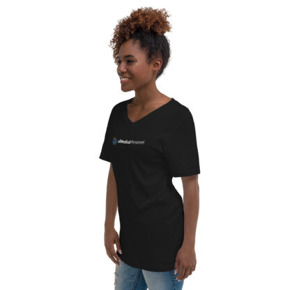 Unisex Short Sleeve V-Neck T-Shirt - Image 3