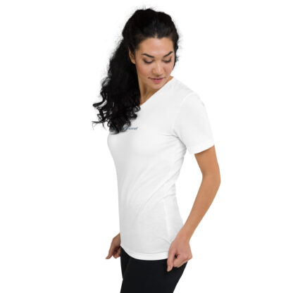 Unisex Short Sleeve V-Neck T-Shirt - Image 3